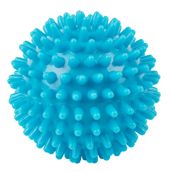 Piłka rehabilitacyjna z kolcami SPIKY-6, niebieska, 6 cm